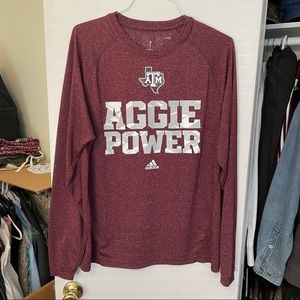 Texas A&M Long Sleeve Workout Shirt